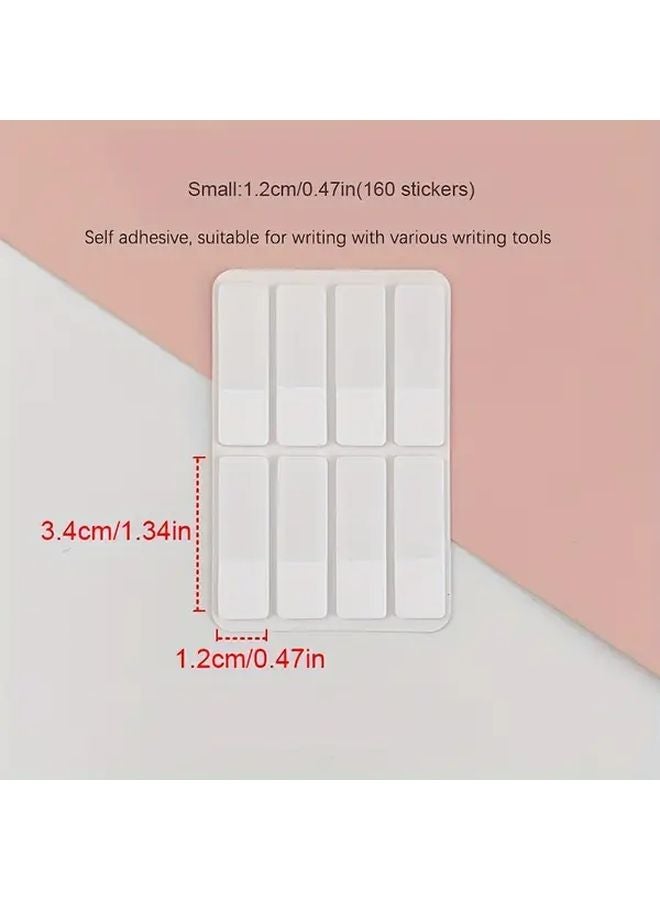 Frosted Simple Pure White Index Stickers Medium Size Office Supplies - Image 3