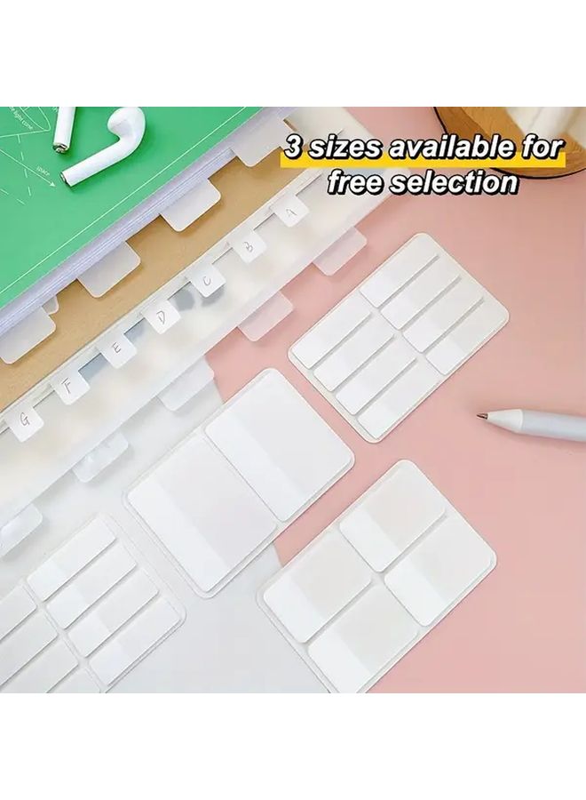 Frosted Simple Pure White Index Stickers Medium Size Office Supplies - Image 2