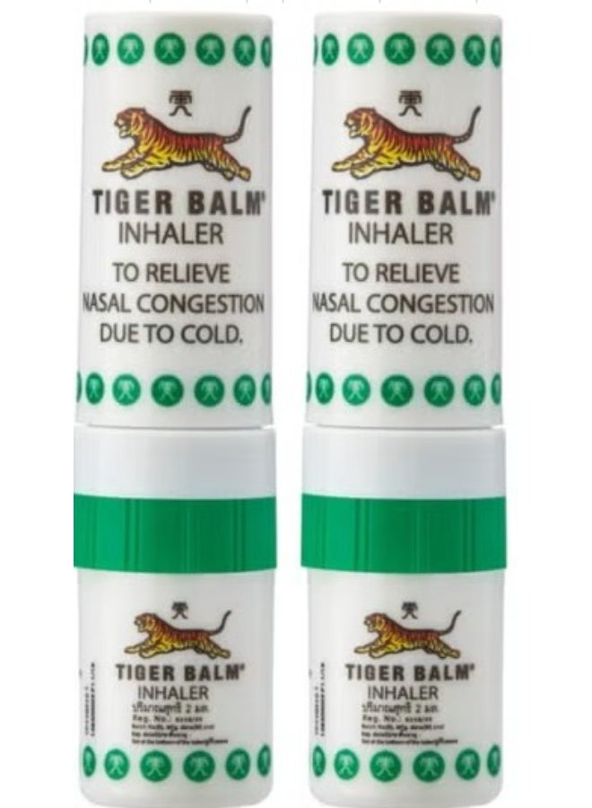 مستنشق "تايجر بالم" (Tiger Balm) للأنف (2 مل) - عبوة من قطعتين: يساعد في تخفيف احتقان الأنف ويوفر شعوراً بالانتعاش والراحة من أعراض البرد. - Image 2