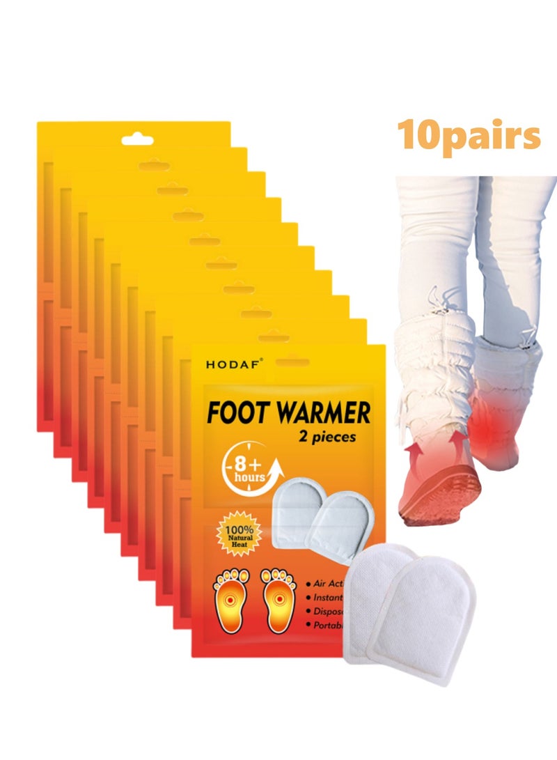Hodaf 10Pairs Hand Warmers,Body Warmers,Winter Foot Warmers for Skiing,Camping, Hiking or Fishing - Image 1