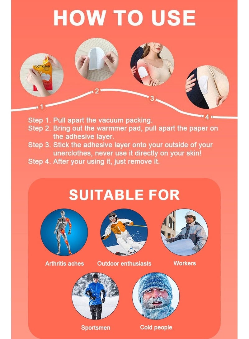 Hodaf 10Pairs Hand Warmers,Body Warmers,Winter Foot Warmers for Skiing,Camping, Hiking or Fishing - Image 4