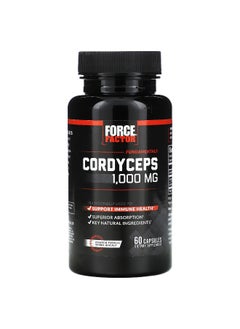Force Factor Force Factor, Fundamentals, Cordyceps, 1,000 mg, 60 Capsules (500 mg per Capsule)  - Image 1