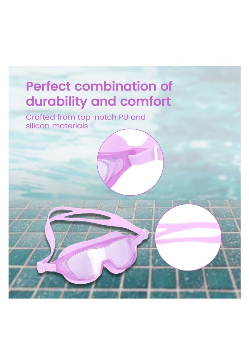 EL1006 Stylish Swimming Goggle with Anti-Fog and UV Protection | Material : Silicon, PU | With Adjustable Strap for Fit Adjust | Soft Silicone Gasket for Leak Proof | With Hard Case - pzsku/Z6BD93840101FABA1A09CZ/45/_/1713606848/2879221f-1776-451f-a902-0a7f575c807c