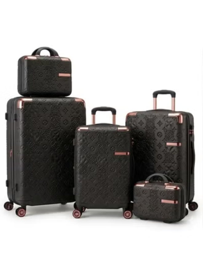 5 Piece Luggage Trolley Bag Set with Modern Design and Spinner Wheels for Organized and Comfortable Travel