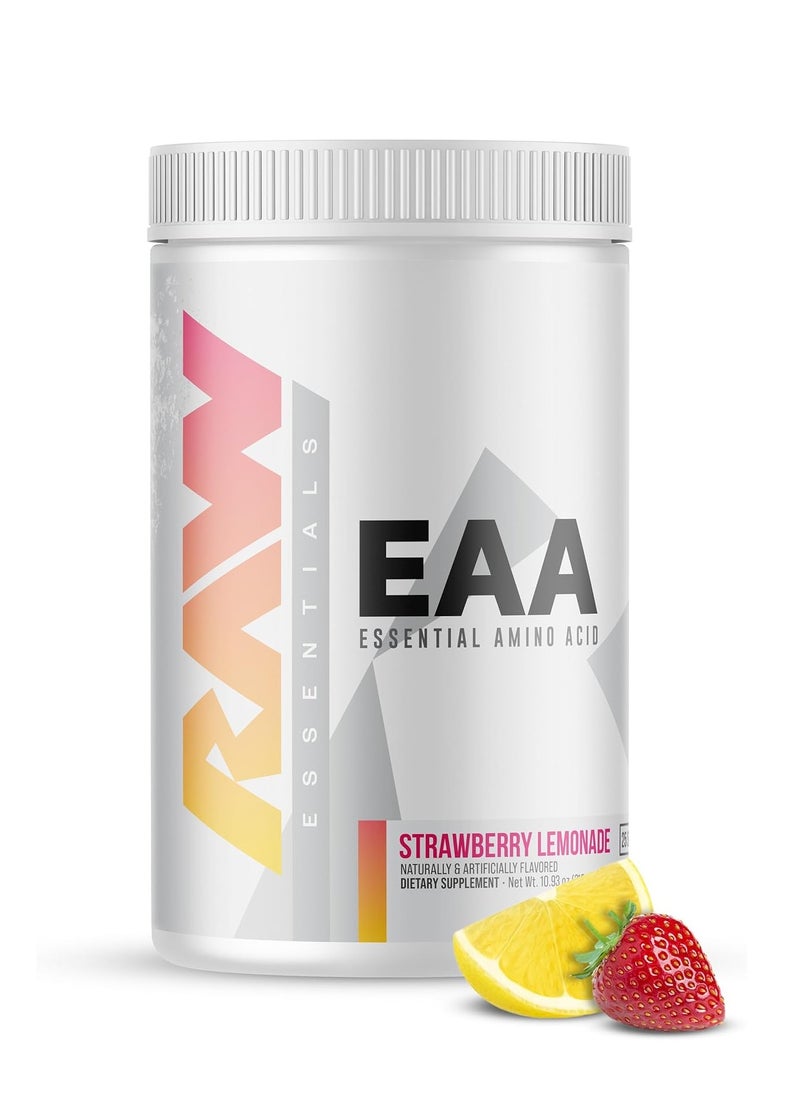 Raw Nutrition RAW EAA Powder - Ultimate Hydration, Endurance & Muscle Recovery Formula, by Chris Bumstead, Strawberry Lemonade, 25 Servings  - Image 1
