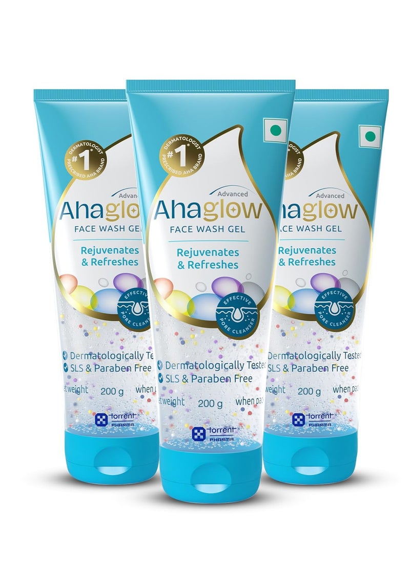 Ahaglow - FACE WASH 200GM PACK OF 3 - Image 1