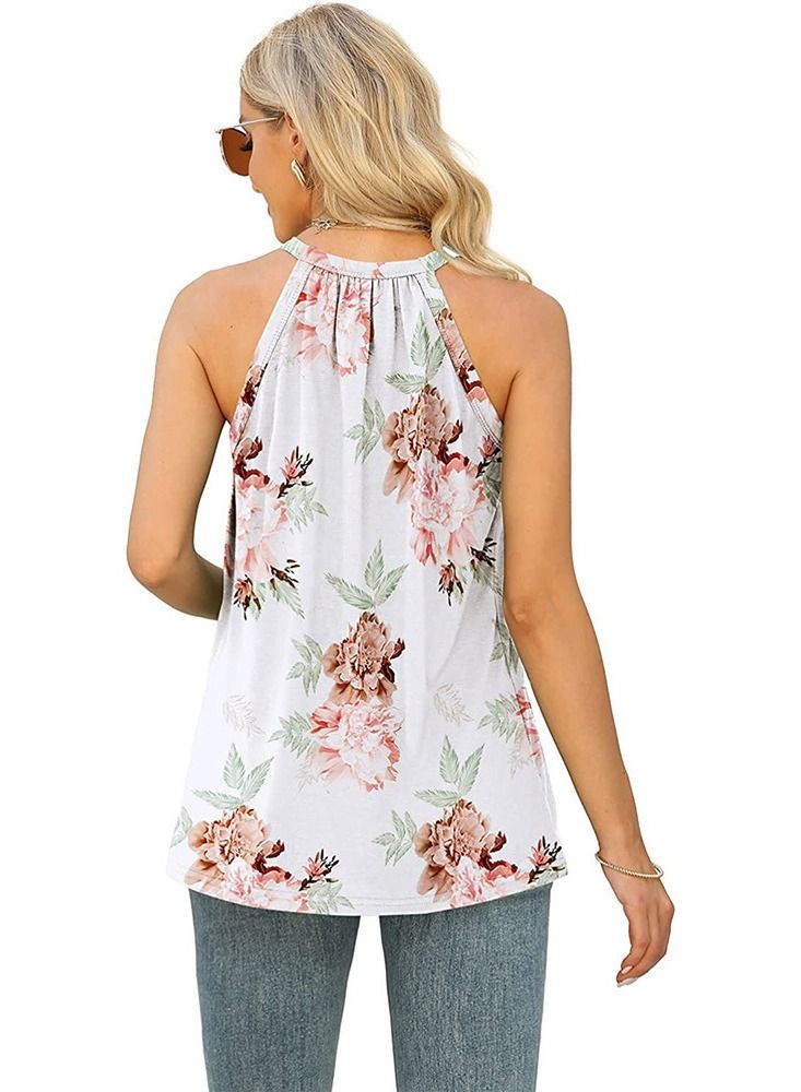 Loquat New Fashion Lace Flower Sleeveless Vest - Image 2