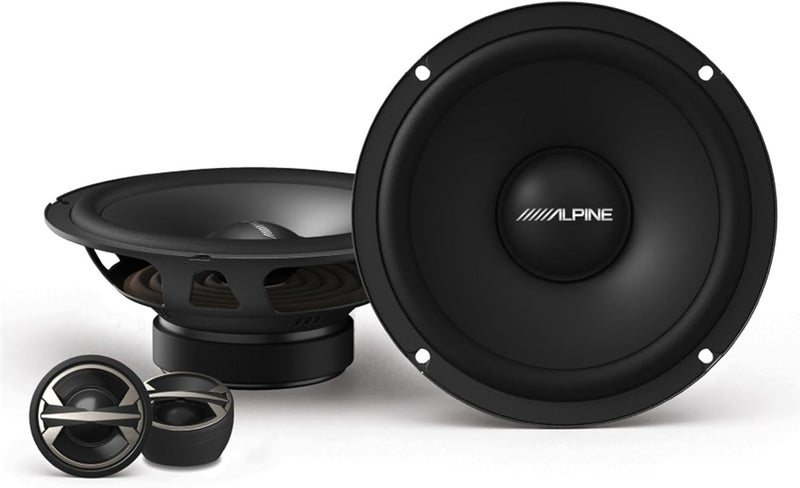 Alpine EL-E65C 6.5" Component 2-Way Car Audio Speakers – 160W Peak / 40W RMS Power - Image 1