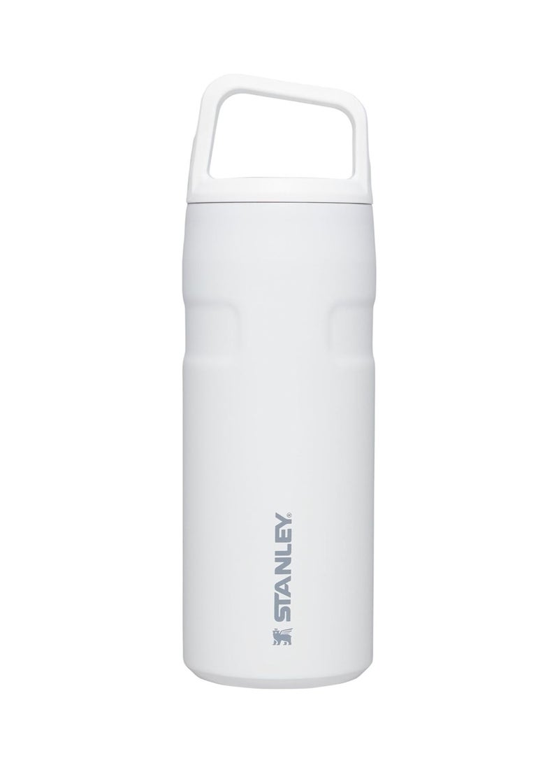 Stanley Stanley ice flow water bottle with 473ml carrying cap with roll-up lid with wide opening and anti-leakage suitable for travel and sports- Polar white  - Image 2