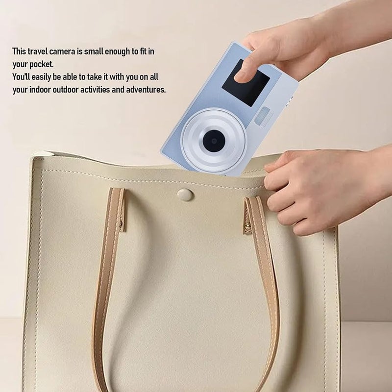 كاميرا رقمية فضية 48 ميجابكسل تكبير 16x مقاومة للاهتزاز كاميرا تصوير مباشر للفيديو للمراهقين والكبار والمبتدئين - Image 5