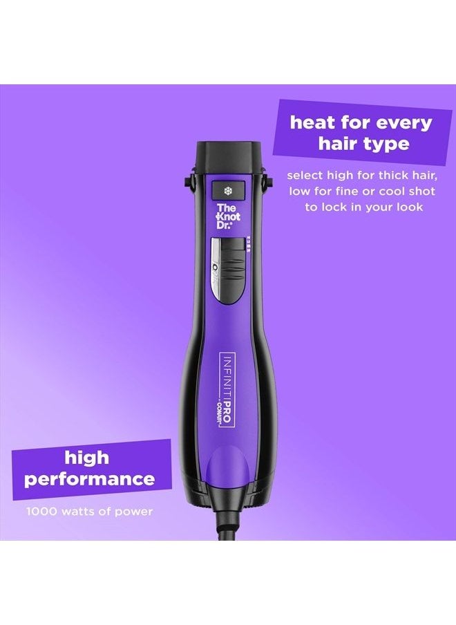 CONAIR - INFINITIPRO BY CONAIR The Knot Dr. All-in-One Oval Dryer Brush, Hair Dryer & Volumizer, Hot Air Brush - Image 1