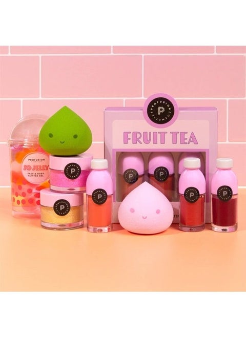 Fruit Tea Water Lip Tint- Long-Lasting Lip Stains Gives you a Natural Flush of Color, 3-piece