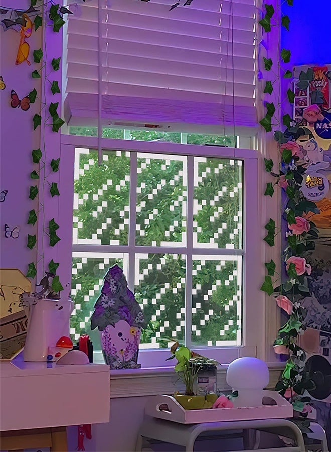 ماين كرافت ملصقات نافذة ممطرة ببكسل - فن البكسل لديكور غرفة النوم أو غرفة الألعاب، مقاس 12.99 بوصة × 12.99 بوصة، عبوة من 10 ملصقات - Image 4