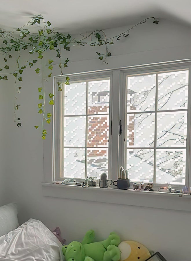 ماين كرافت ملصقات نافذة ممطرة ببكسل - فن البكسل لديكور غرفة النوم أو غرفة الألعاب، مقاس 12.99 بوصة × 12.99 بوصة، عبوة من 10 ملصقات - Image 3