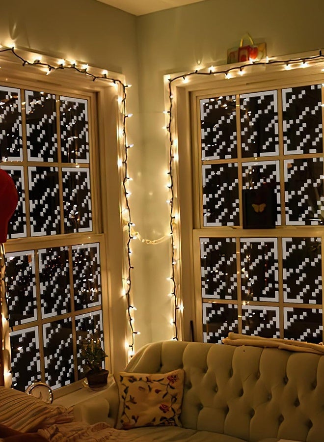 ماين كرافت ملصقات نافذة ممطرة ببكسل - فن البكسل لديكور غرفة النوم أو غرفة الألعاب، مقاس 12.99 بوصة × 12.99 بوصة، عبوة من 10 ملصقات - Image 5