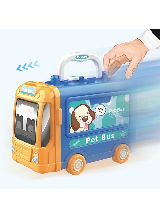 Bova Three-in-one Bus Car Play House Children's Toys Simulation Kitchen Pet Supermarket Tools Toys-Color:7180C Bova Bus. Tools - Image 5