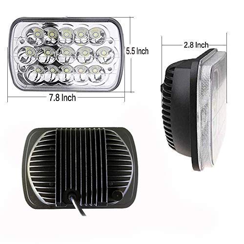 AMUNIESUN Pair 7x6Inch Headlight Sealed Beam For Dodge D150 D250 D350 D100 W150 W350 Ramcharger - Image 2