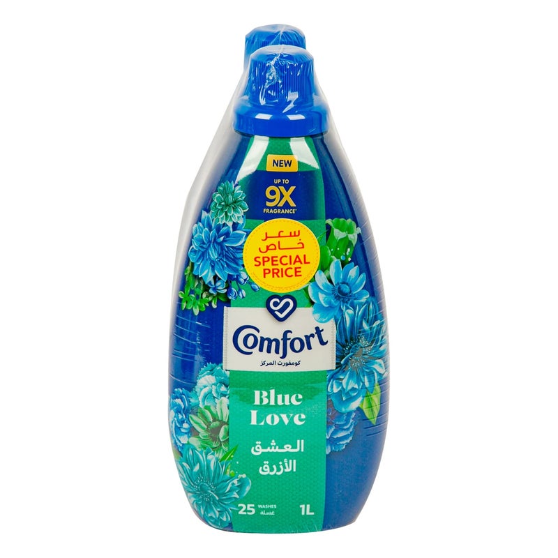 Blue Love Fabric Softener Value Pack 2 x 1 Litre