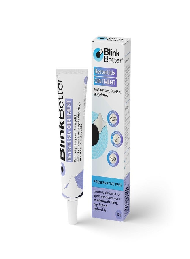BlinkBetter BetterLids Eyelid Ointment - Intense Oat Complex with Shea Butter & Panthenol - Hydrates, Nourishes & Soothes - Moisturizing Care for Dry, Itchy, Red, Sensitive, Flaky Skin Around the Eyes - 0.35 oz - Image 1