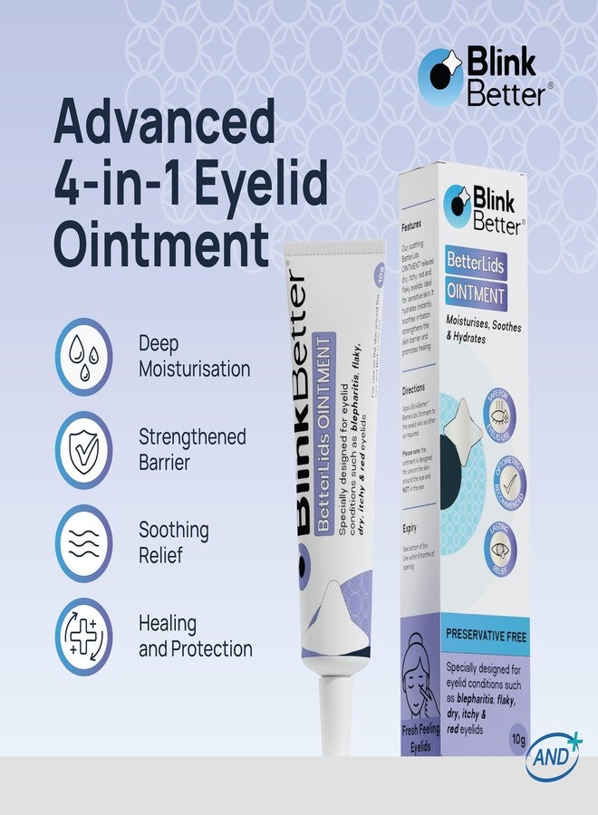BlinkBetter BetterLids Eyelid Ointment - Intense Oat Complex with Shea Butter & Panthenol - Hydrates, Nourishes & Soothes - Moisturizing Care for Dry, Itchy, Red, Sensitive, Flaky Skin Around the Eyes - 0.35 oz - Image 2