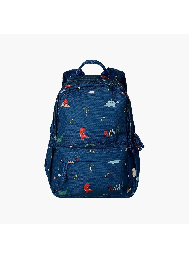 Citron Backpack-Dino-2 Cmprt- (Rpet) Blue \ 24X33X12.5