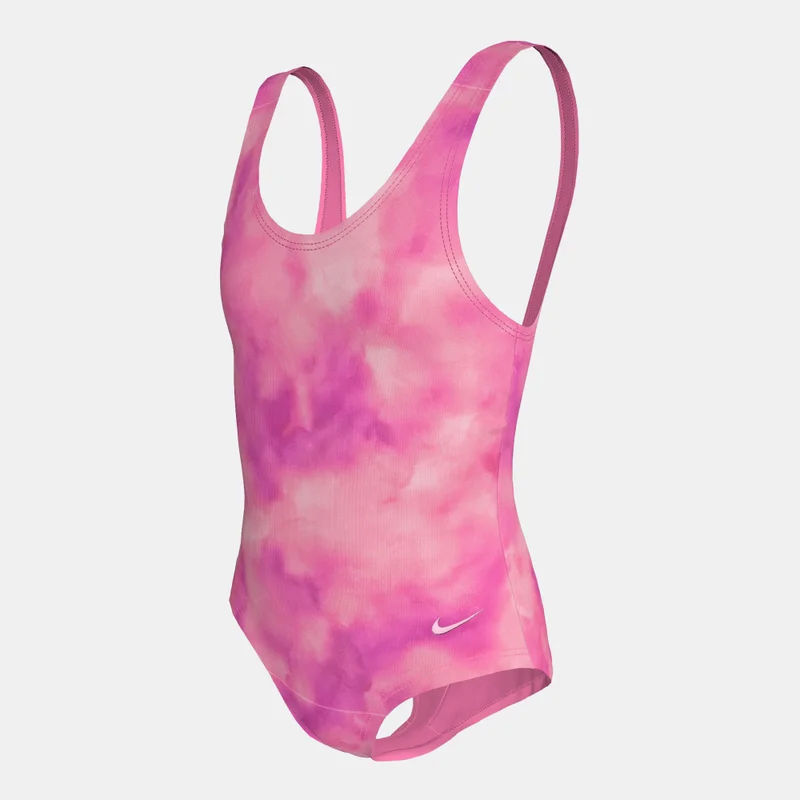 Nike Yellow Kids' Watercolour One-Piece Swimsuit  | Best Price UAE