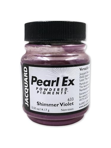 Jacquard Pearl Ex Pigment Powder 0.5 oz Shimmer Violet - Loose Mica Powder for Epoxy Resin, Watercolors, Calligraphy Ink & Clay - Epoxy Pigment Powder - Epoxy Resin Color - Image 1