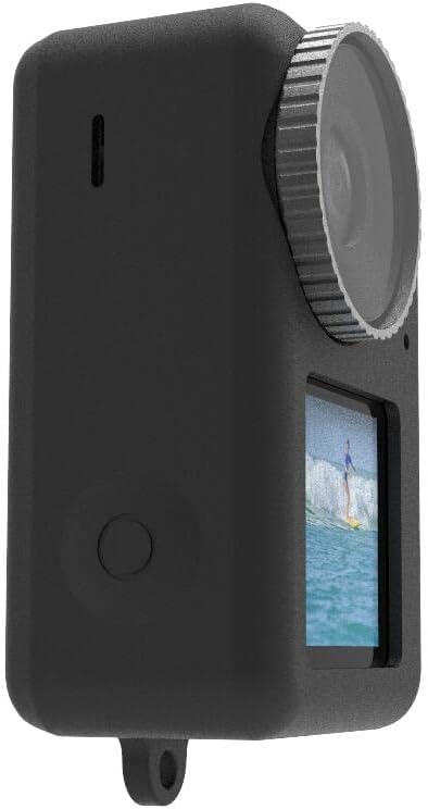 Careflection Protective Silicone Sleeve Case for DJI Osmo Action 3 / DJI Action 4 Camera, Lens Protector Cap Guard Camera Protection Cover Accessories (Black) - Image 5
