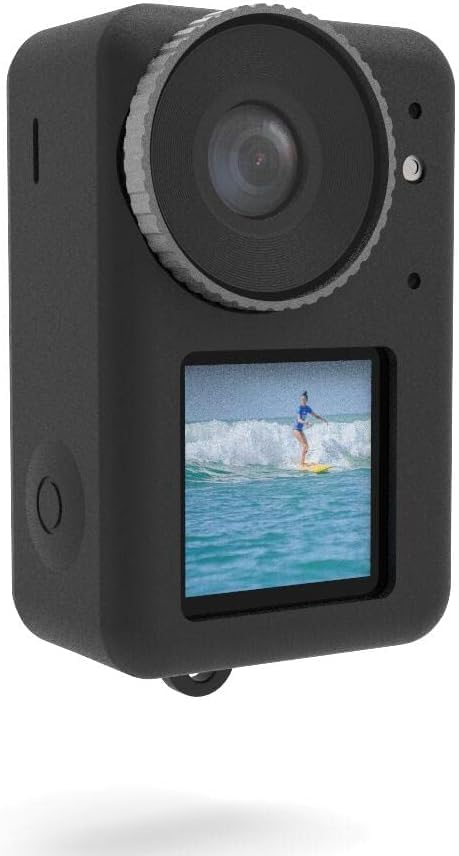 Careflection Protective Silicone Sleeve Case for DJI Osmo Action 3 / DJI Action 4 Camera, Lens Protector Cap Guard Camera Protection Cover Accessories (Black) - Image 4