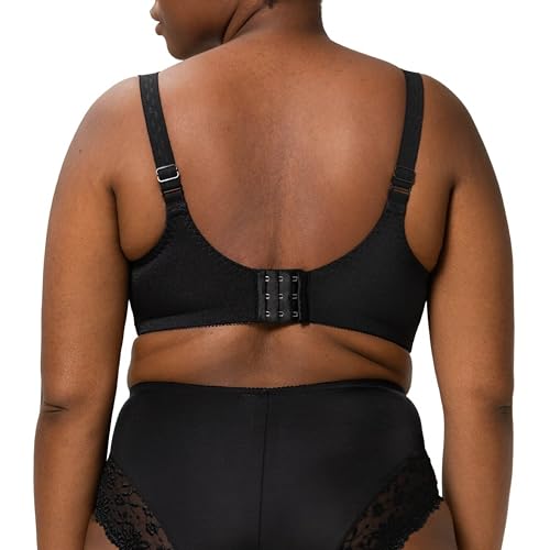 Triumph Ladyform Soft W Minimizing Bra for Women - Soft Full-Coverage Underwire Bra with All-Day Comfort - Black, 34DDD - Image 2