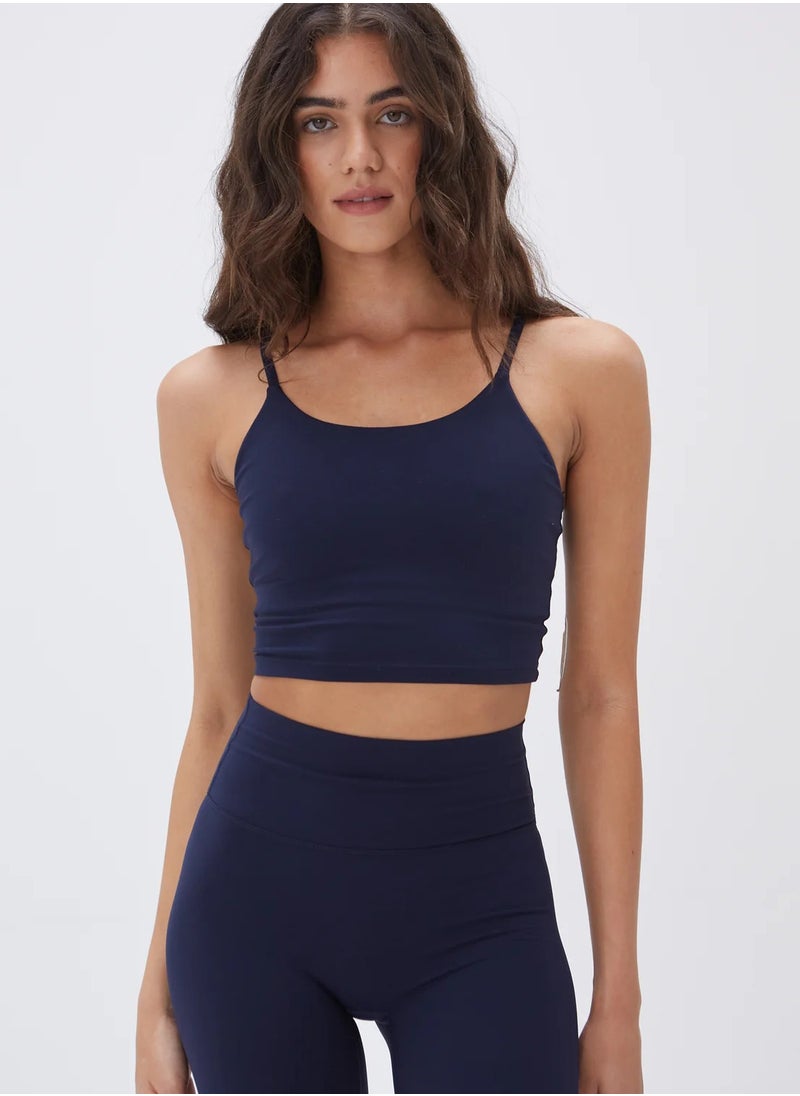 Vicino Vicino Women's Comfortable Fitness and Workout Sports Top, Blue  - Image 1