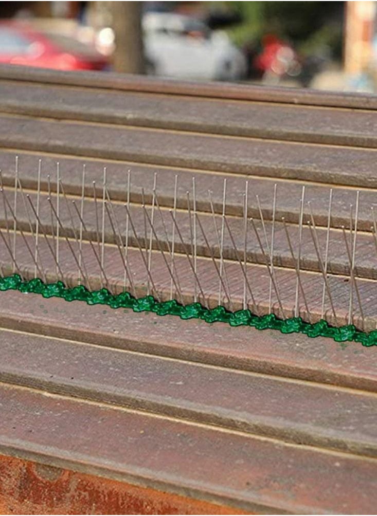 HomarKet - Bird nails - deterrent nails for birds made of stainless steel, bathroom repellent for fence, ceiling and window sills, anti-climbing fence nails stop - 3 meters - Image 1