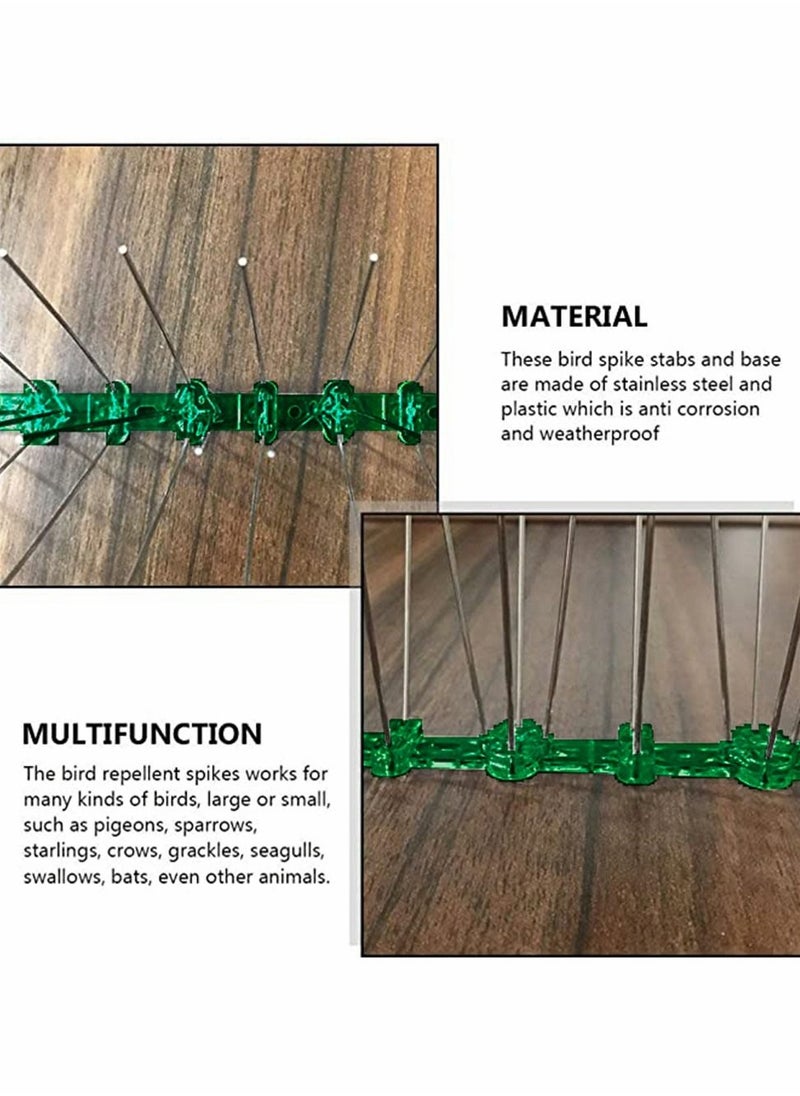 HomarKet - Bird nails - deterrent nails for birds made of stainless steel, bathroom repellent for fence, ceiling and window sills, anti-climbing fence nails stop - 3 meters - Image 1