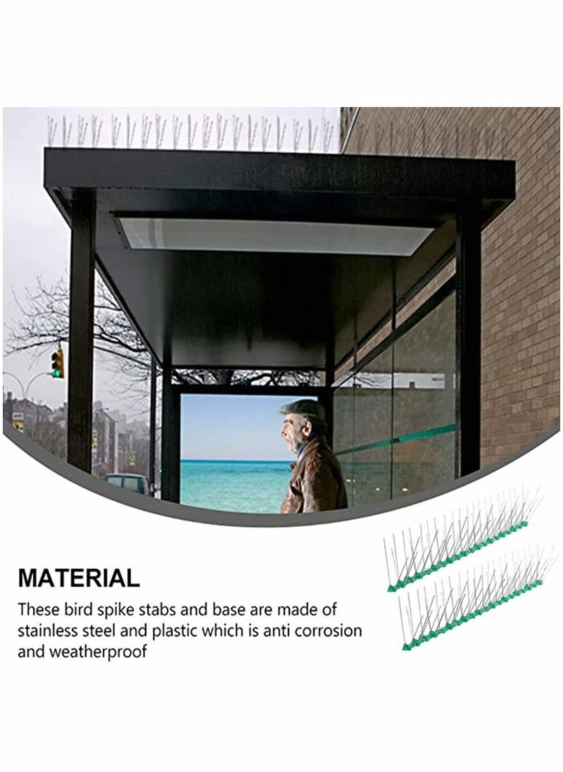 HomarKet - Bird nails - deterrent nails for birds made of stainless steel, bathroom repellent for fence, ceiling and window sills, anti-climbing fence nails stop - 3 meters - Image 1