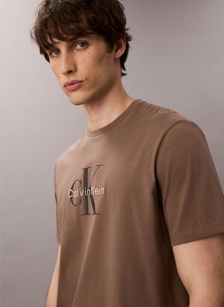 كالفن كلاين جينز تي شيرت بشعار أحرف أولى - Image 3