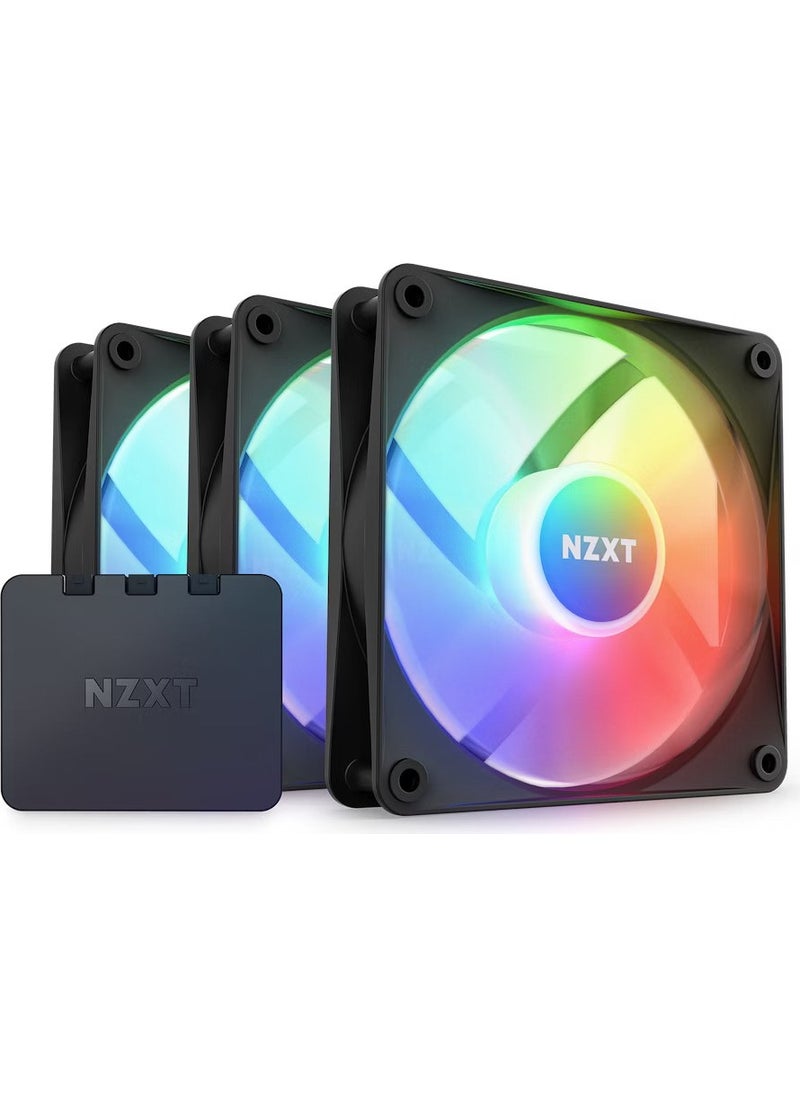 NZXT F120 Rgb Core Black 3X120 mm Fan RF-C12TF-B1  - Image 1