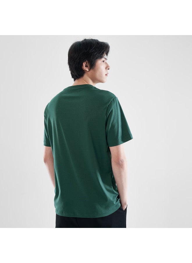 Markless "ammonia Soft" Pure Cotton Men's T-shirt Summer Dry Short Sleeve Txb0635m Pine Green XL - Image 4