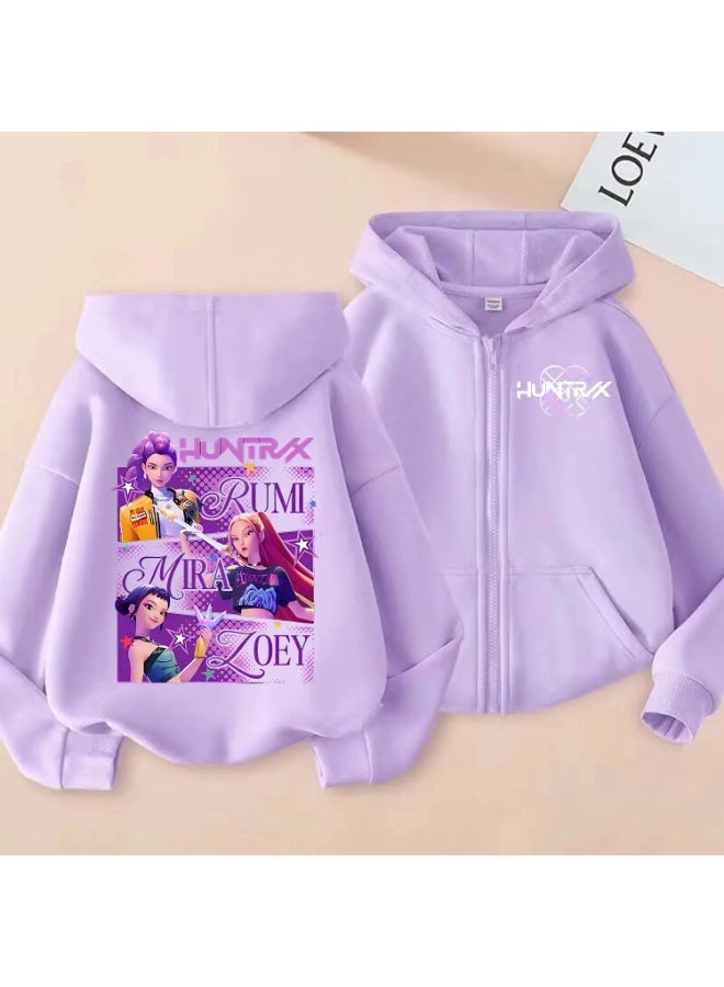 general K-POP: Demon Hunting Girl Group Printed Hoodie suitable for daily outings or styling making fans unable to put it down - Image 1