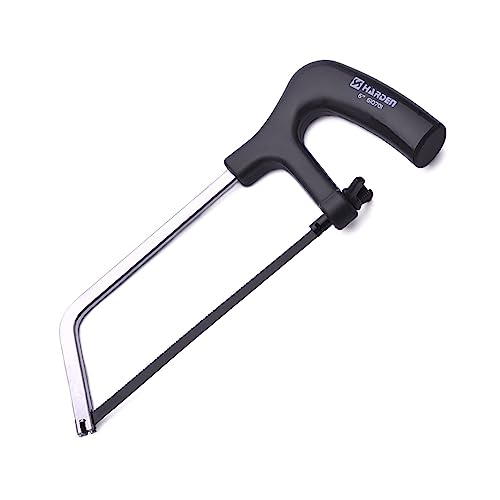 Harden 6" Mini Steel Hacksaw Frame Saw, Ideal for small cutting of Metal, Wood and PVC Pipes - 610701 - Image 1