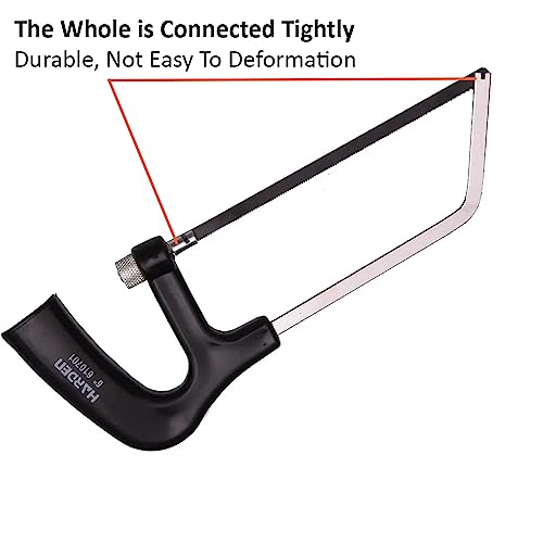 Harden 6" Mini Steel Hacksaw Frame Saw, Ideal for small cutting of Metal, Wood and PVC Pipes - 610701 - Image 5