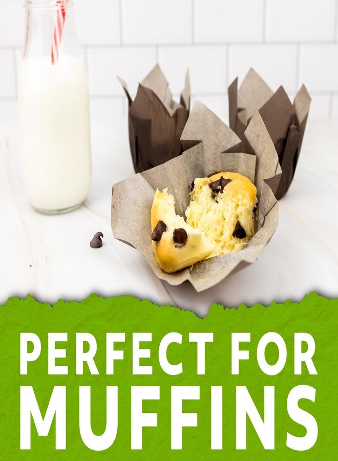 PaperChef - Parchment Tulip Baking Cups - Easy Release, Non-Stick Paper - Decorative Baking Cups, Perfect for Parties, Weddings, and Holidays - 12 Count - 4 Pack - Image 5