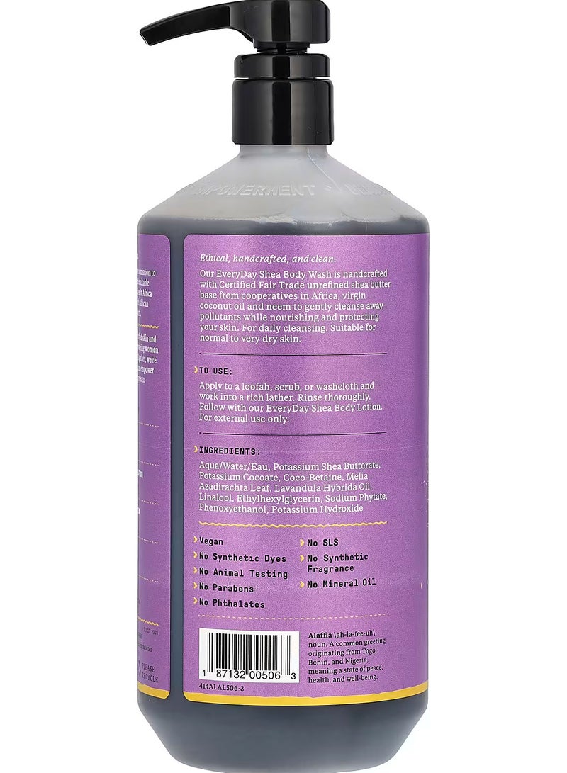 Alaffia Everyday Shea, Body Wash, Normal to Very Dry Skin, Lavender, 32 fl oz - Image 2