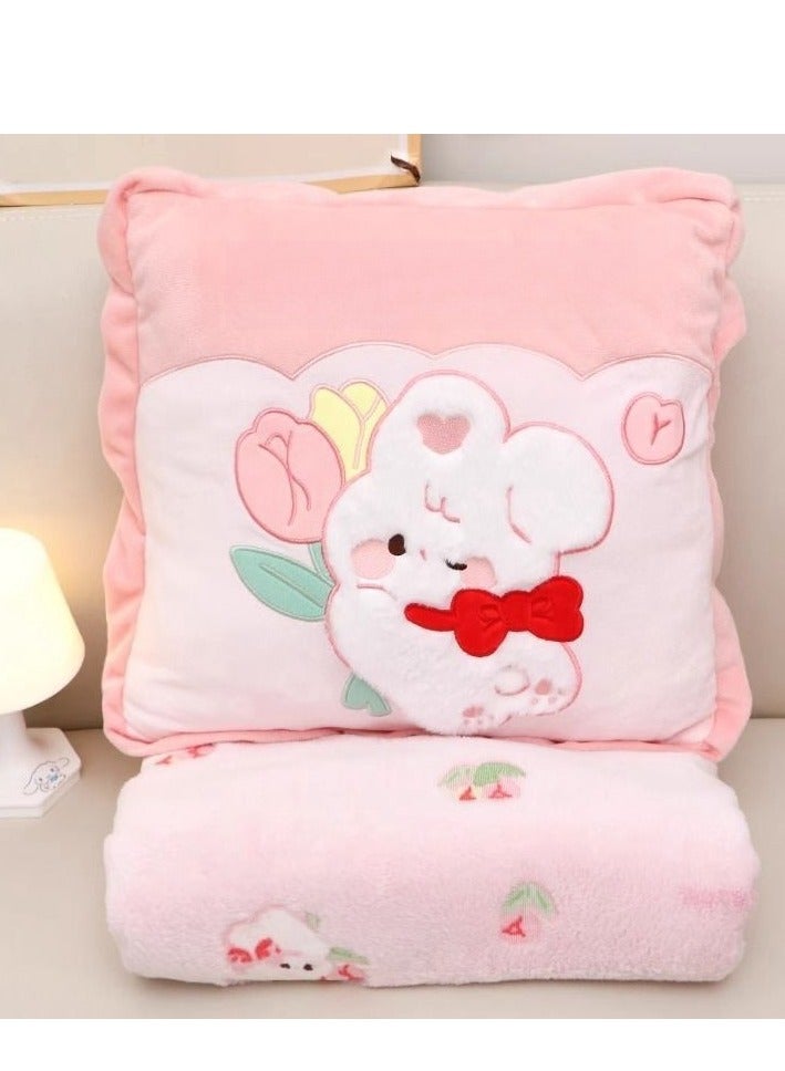 Pillow And Blanket Can Be Used For Both Car And Sofa Cushions, Suitable For Travel, Airplanes, Trains, Beds, Offices, And Rest  - Image 1