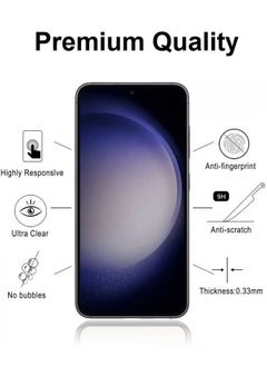 Blue Sky Samsung Galaxy S23 Screen Protector Tempered Glass 9H Anti-Scratch Shatterproof HD Curved Edge to Edge Full Coverage Film 6.1 inch  - Image 3