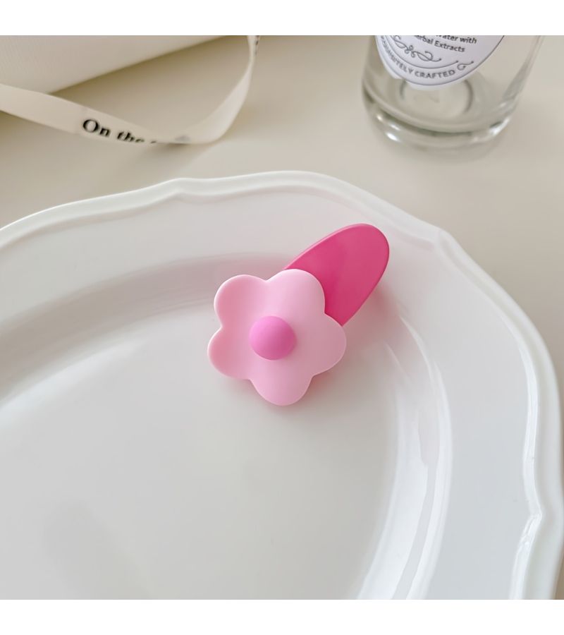 10pcs Colorful Small Flower Hair Clips Side Bangs Duckbill Hairpin No Pain - Image 3