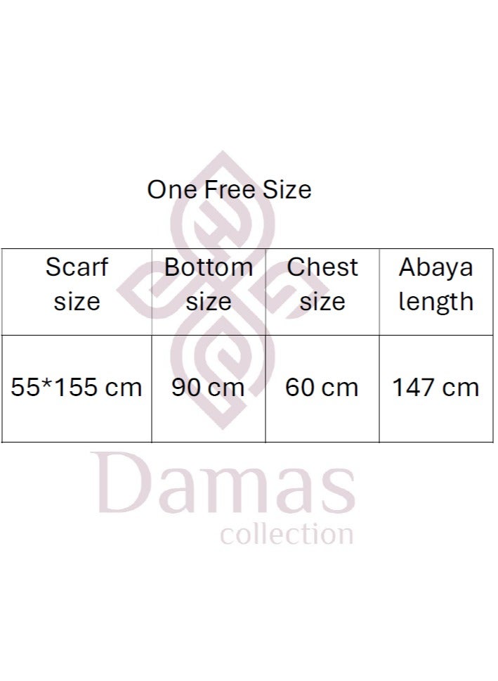 One piece embroidered prayer dress for women made from cotton blend with the attached scarf - one piece embroidered prayer abaya with the attached scarf -prayer clothes women - prayer gown for women