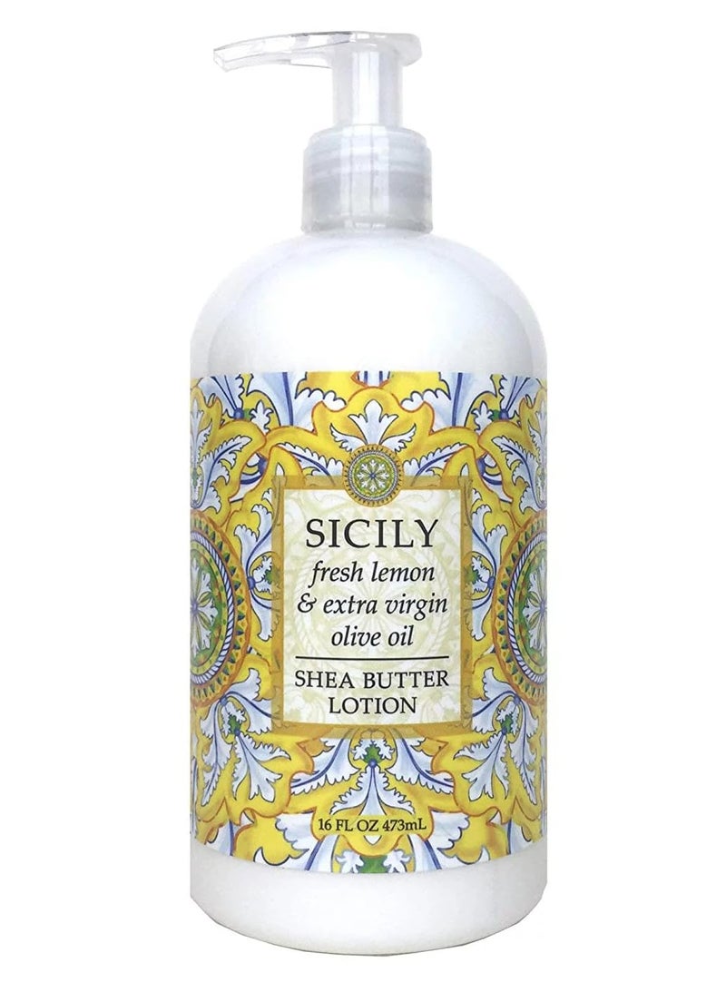 Greenwich Bay Lemon Sicily Scented Lotion from the Destination Collection  Travel the World Without Leaving Your Home  16 Ounce Bottle in Beautiful Packaging