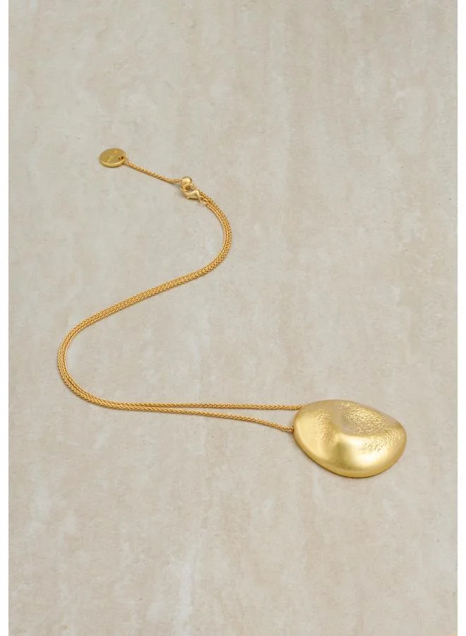 REISS PERDITA: Textured Organic Long Pendant Necklace