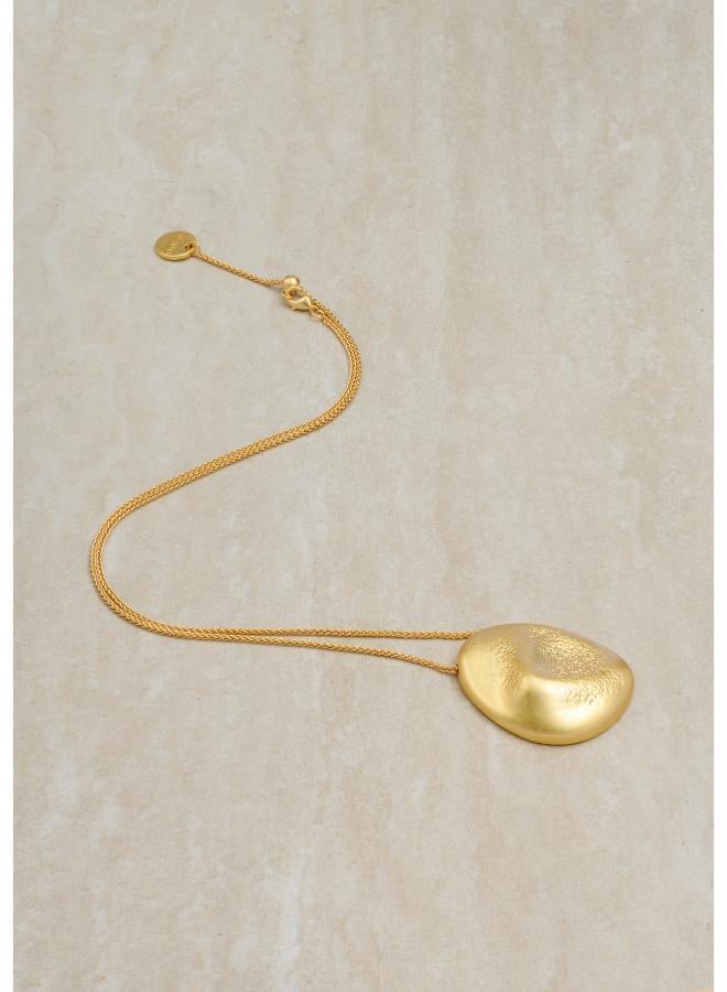 REISS PERDITA: Textured Organic Long Pendant Necklace - Image 4