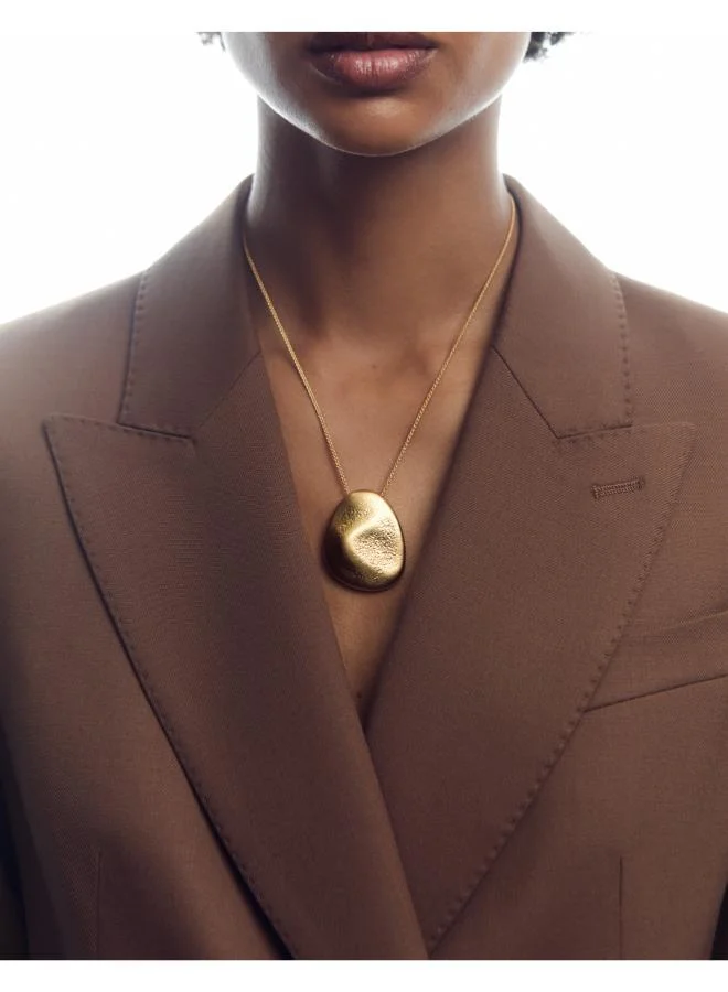 REISS PERDITA: Textured Organic Long Pendant Necklace